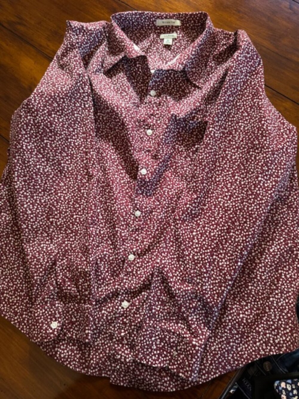 LL Bean Womens wrinkle free shirt XL